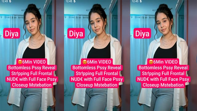 Diya Insta Model Frontal Nude Pssy Closeup Mstrbation Viral Porn
