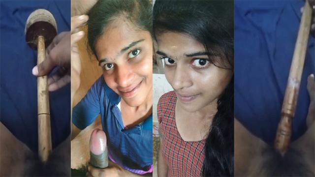 Telugu Teen Babe Bj & Fucking Pussy Stick And A Brush